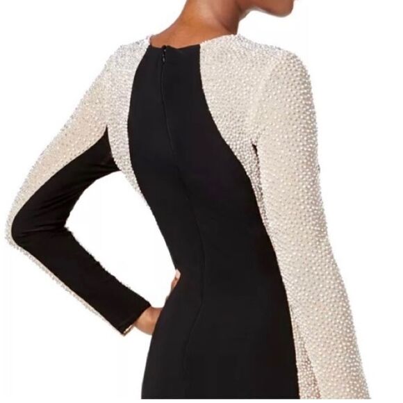 XSCAPE 4053XP Rhinestone Block Illusion Gown Black/Nude Size 6P $309 - Picture 4 of 8